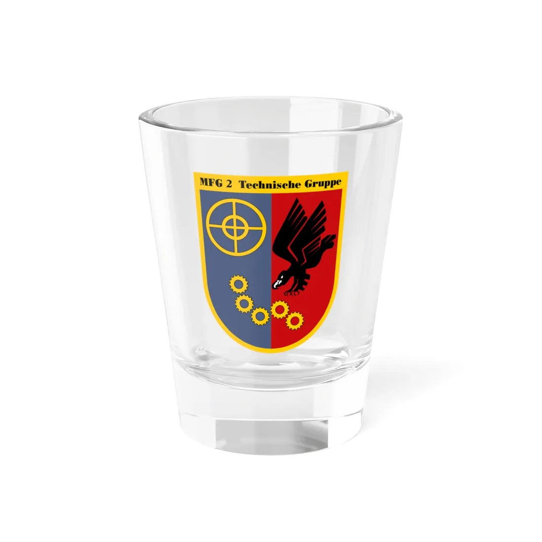 COA MFG2 TechGrp (Germany) (Coat of Arms) Shot Glass 1.5oz 1.5oz - Go Mug Yourself