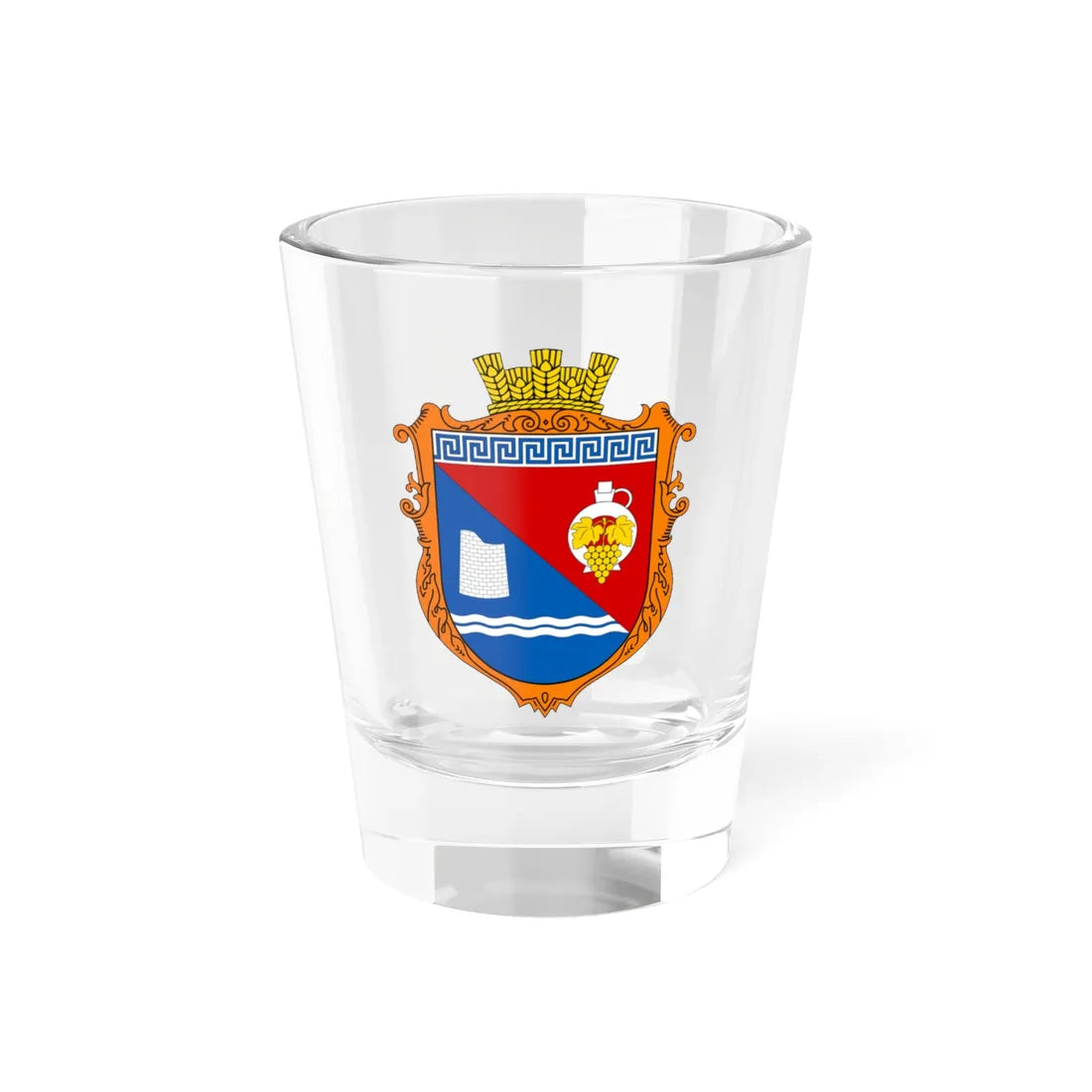 COA Morske Krym UHT (Russia) (Coat of Arms) Shot Glass 1.5oz 1.5oz - Go Mug Yourself