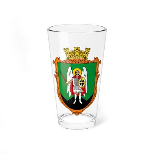 COA Nove Selo Ternopilska Ukraine (Ukraine) (Coat of Arms) Pint Glass 16oz 16oz - Go Mug Yourself
