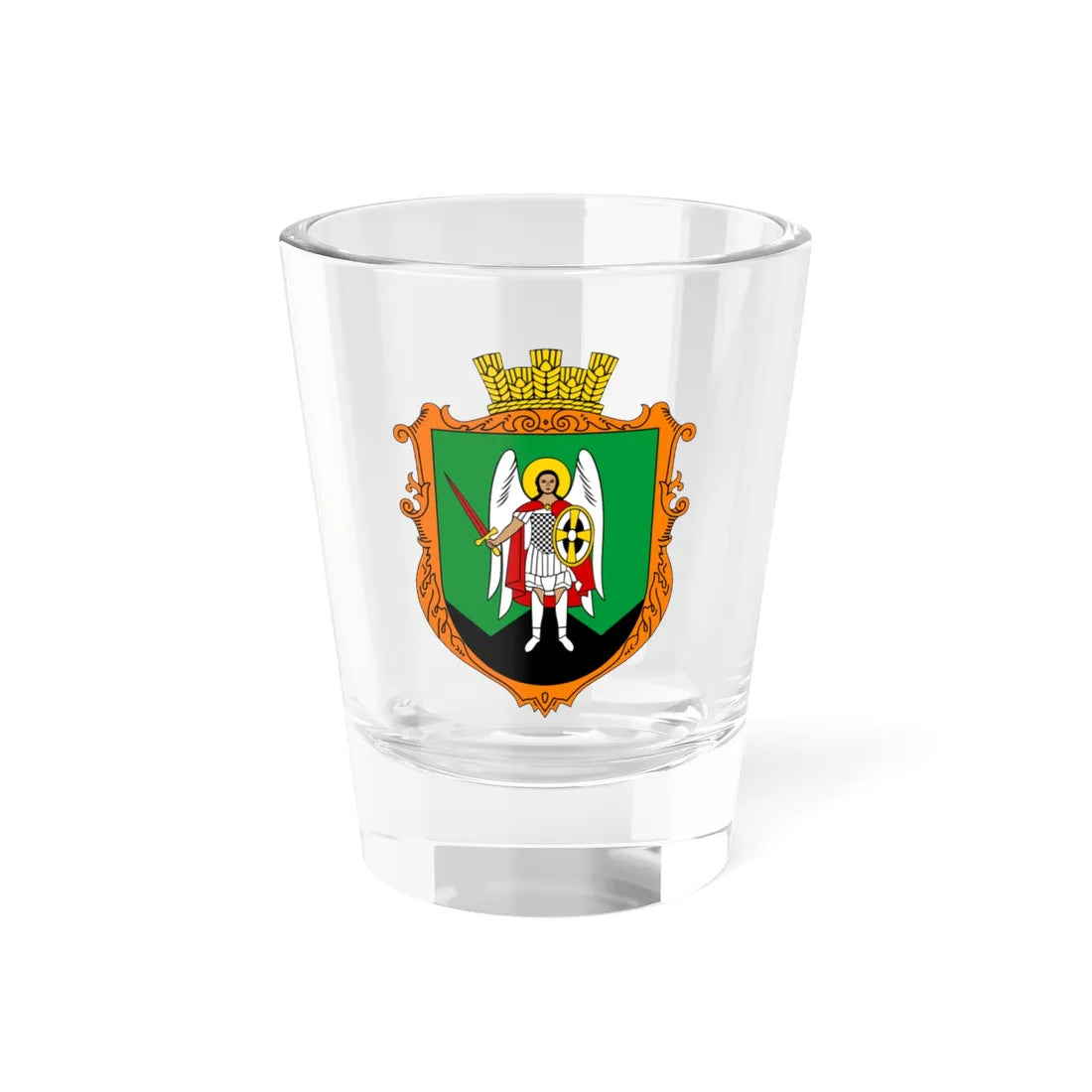 COA Nove Selo Ternopilska Ukraine (Ukraine) (Coat of Arms) Shot Glass 1.5oz 1.5oz - Go Mug Yourself