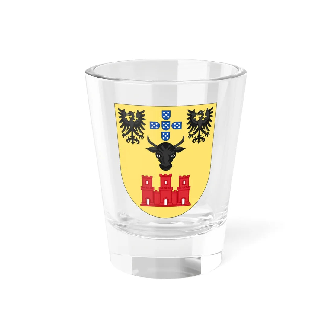 COA of Beja (Portugal) (Coat of Arms) Shot Glass 1.5oz 1.5oz - Go Mug Yourself