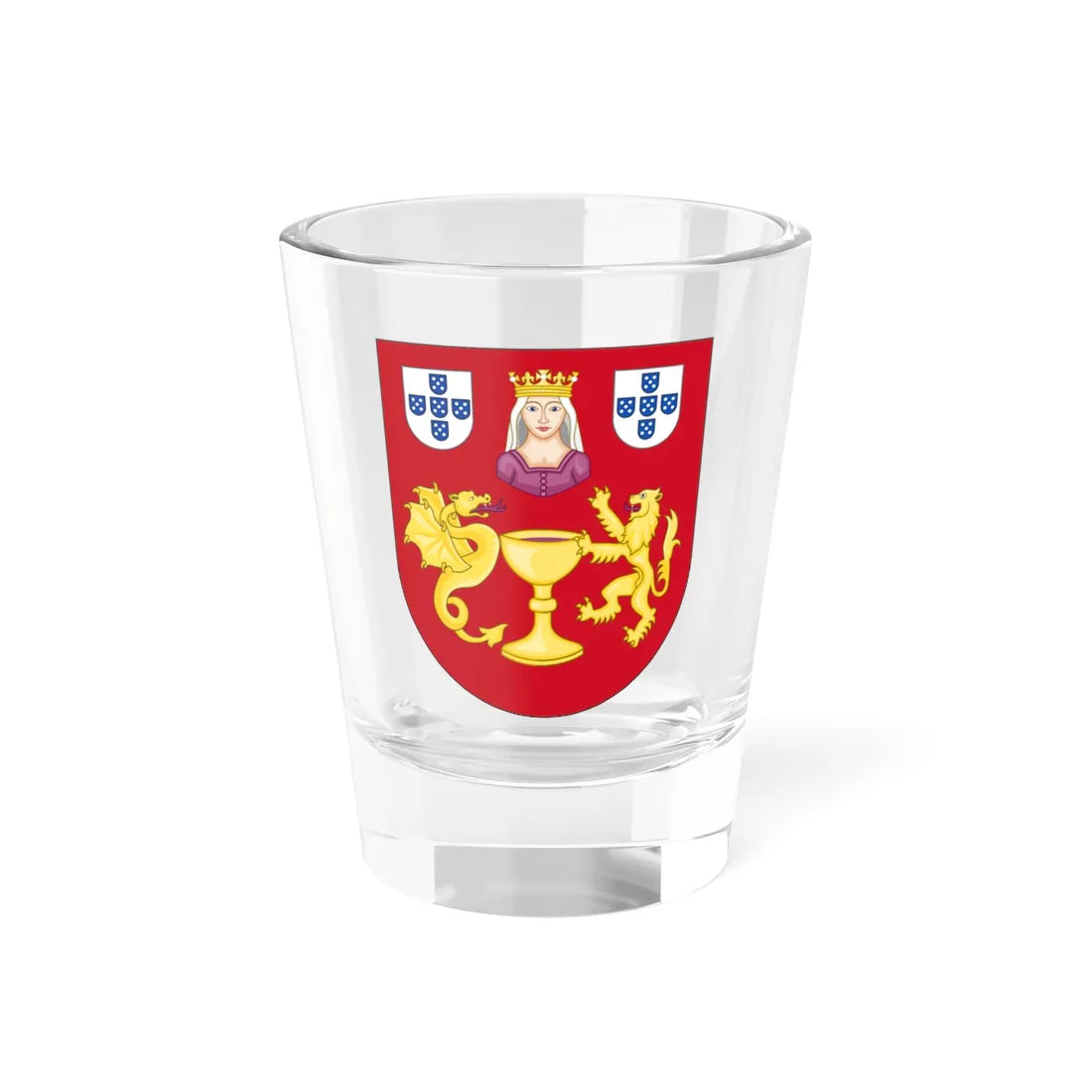 COA of Coimbra (Coat of Arms) Shot Glass 1.5oz 1.5oz - Go Mug Yourself