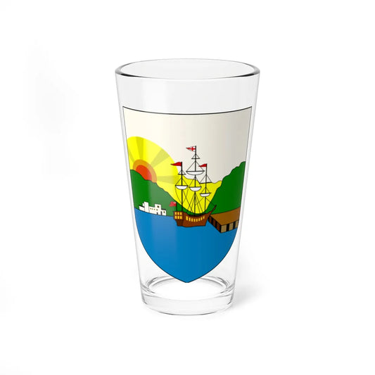 CoA of Dominica 1909-1961 (Dominica) (Coat of Arms) Pint Glass 16oz 16oz - Go Mug Yourself