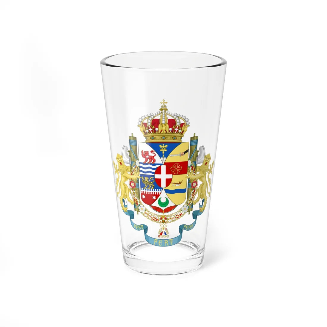 COA of Italian East Africa Wiki Style (Eritrea) (Coat of Arms) Pint Glass 16oz 16oz - Go Mug Yourself