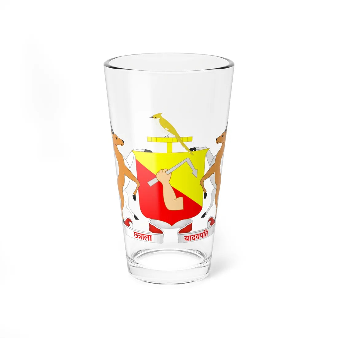 COA of Jaisalmer State (India) (Coat of Arms) Pint Glass 16oz 16oz - Go Mug Yourself