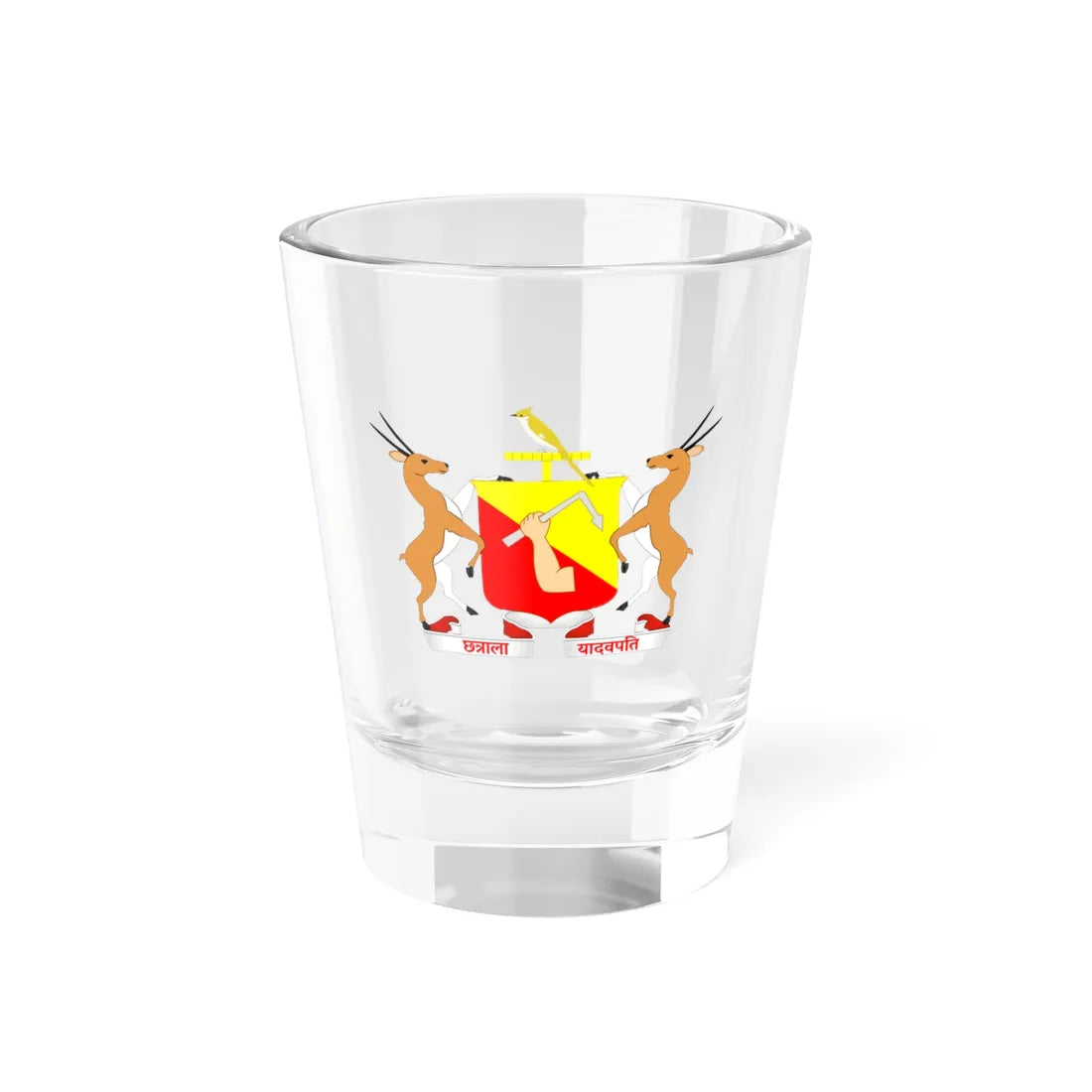 COA of Jaisalmer State (India) (Coat of Arms) Shot Glass 1.5oz 1.5oz - Go Mug Yourself