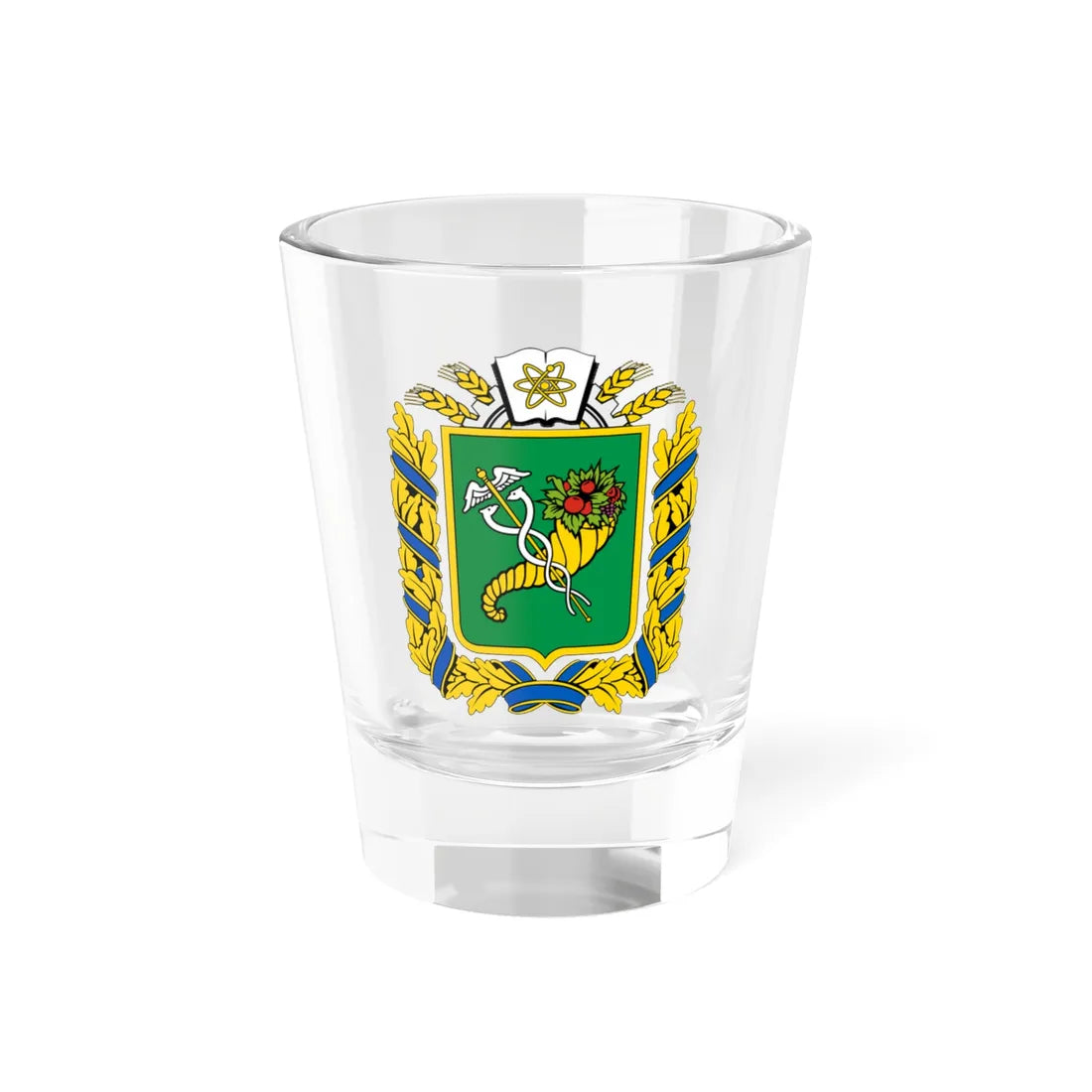 COA of Kharkiv Oblast (Ukraine) (Coat of Arms) Shot Glass 1.5oz 1.5oz - Go Mug Yourself