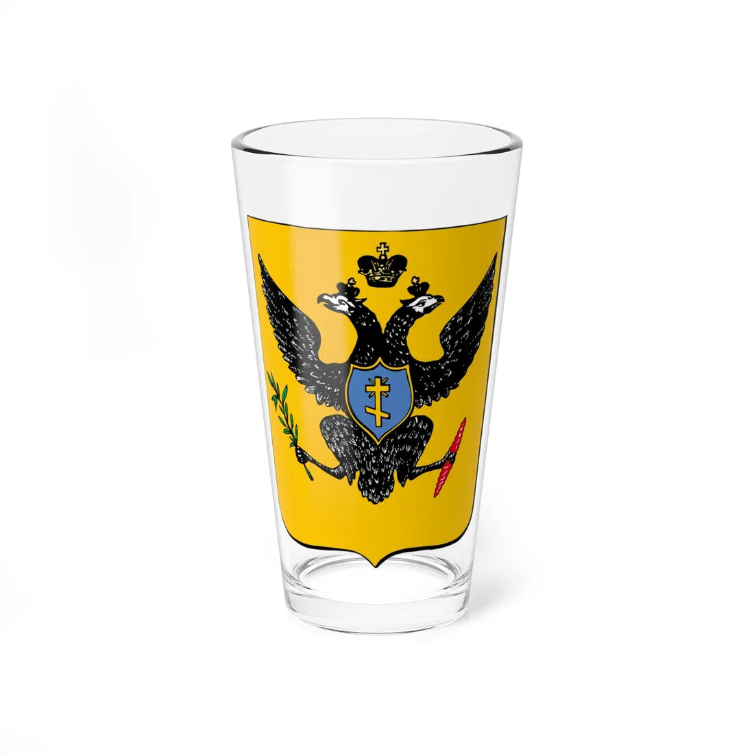 COA of Kherson 1803 - Color (Russia) (Coat of Arms) Pint Glass 16oz - Go Mug Yourself