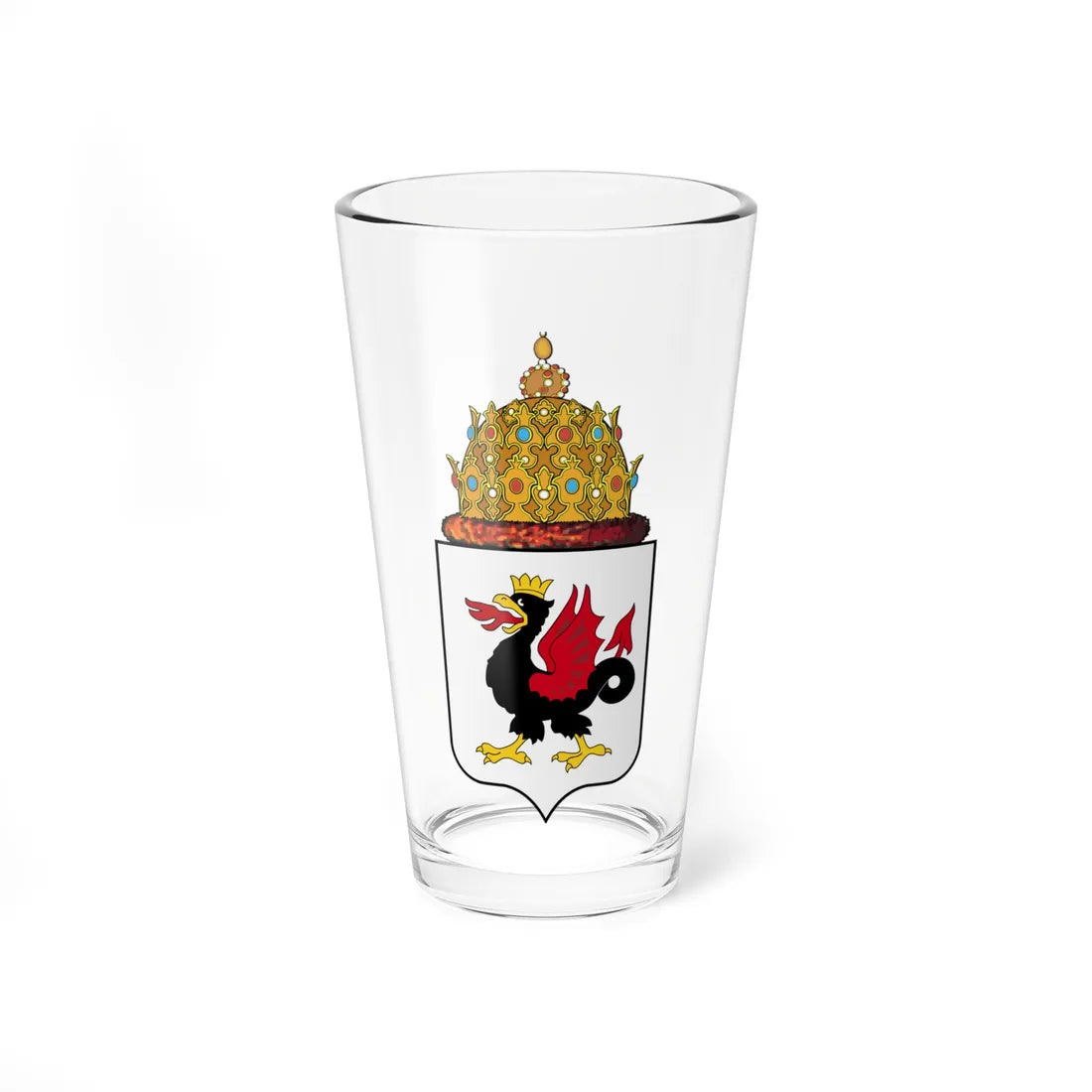 COA of kingdom of Kazan (Russia) (Coat of Arms) Pint Glass 16oz 16oz - Go Mug Yourself