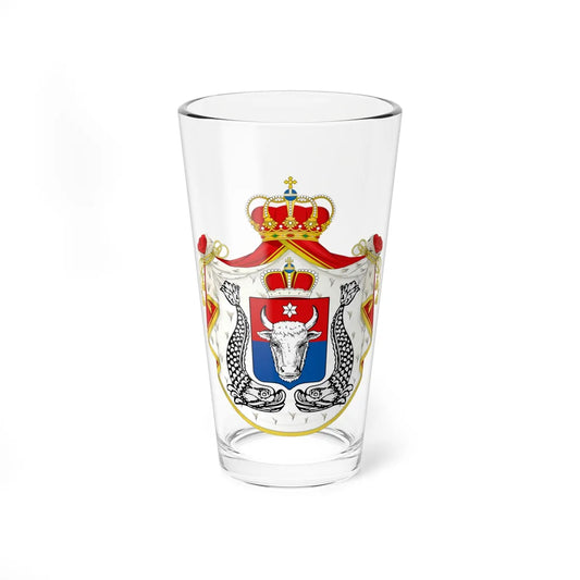 COA of Moldavia 1855 (Moldova) (Coat of Arms) Pint Glass 16oz 16oz - Go Mug Yourself