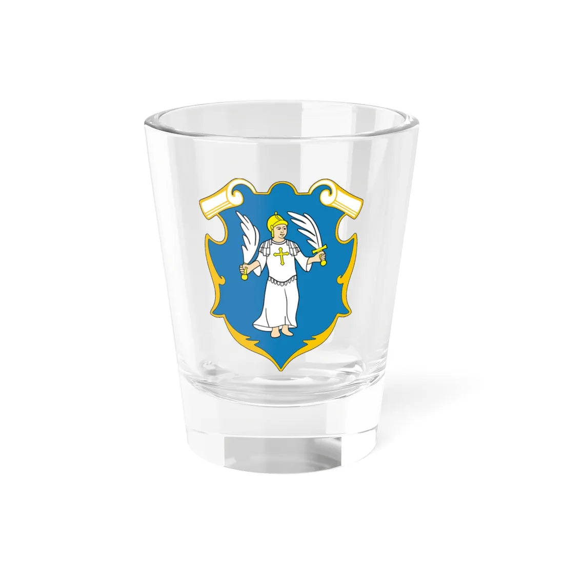 COA of Nowogrudek Voivodeship 1507-1795 Lob (Lithuania) (Coat of Arms) Shot Glass 1.5oz 1.5oz - Go Mug Yourself
