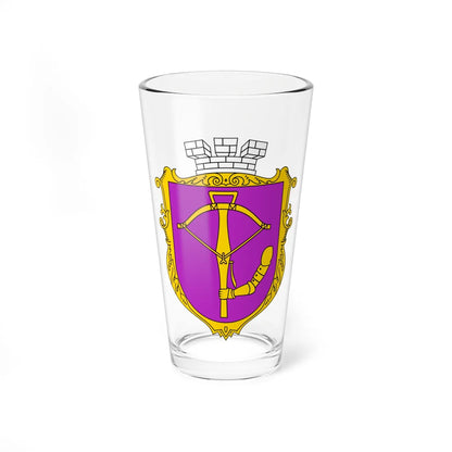 COA of Podil Raion UHT (Ukraine) (Coat of Arms) Pint Glass 16oz 16oz - Go Mug Yourself