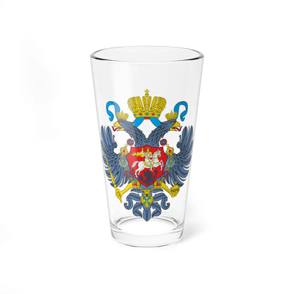 CoA of Russian Empire 1721 (Russia) (Coat of Arms) Pint Glass 16oz 16oz - Go Mug Yourself