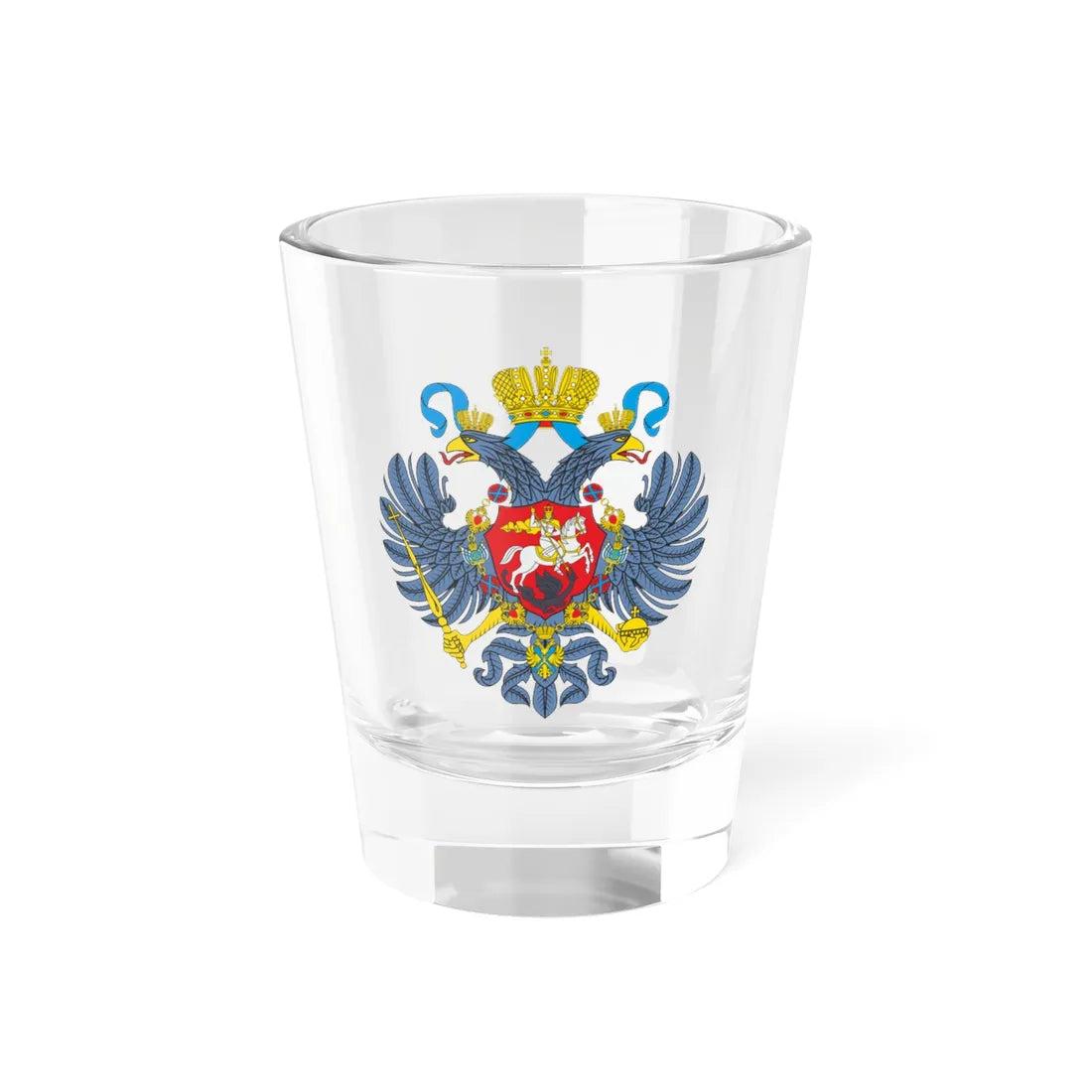 CoA of Russian Empire 1721 (Russia) (Coat of Arms) Shot Glass 1.5oz 1.5oz - Go Mug Yourself