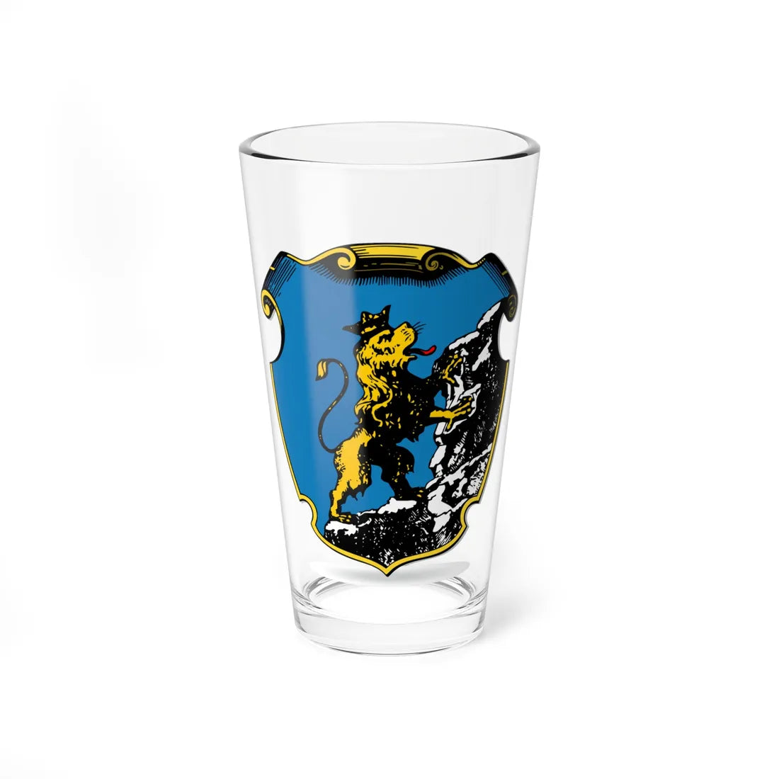 COA of Ruthenian Voivodship XVII (Ukraine) (Coat of Arms) Pint Glass 16oz 16oz - Go Mug Yourself