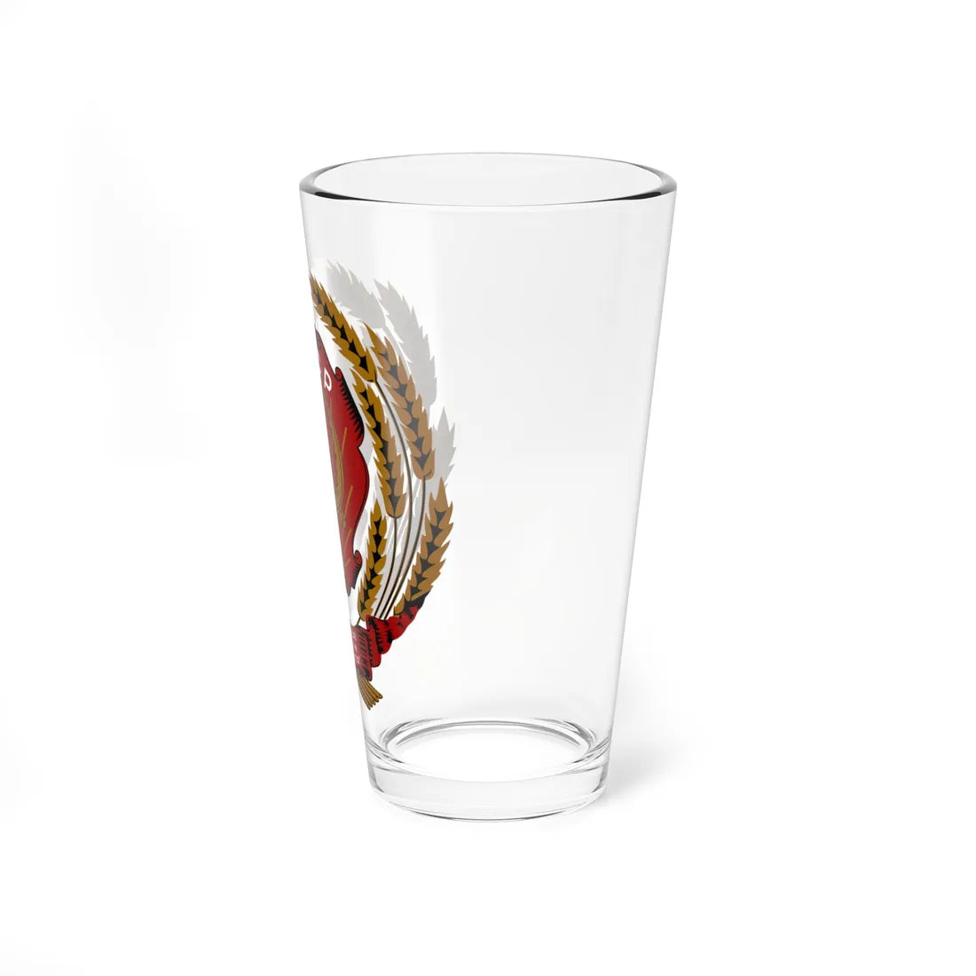 COA of the Ukrainian SSR 1937-1949 (Soviet Union) (Coat of Arms) Pint Glass 16oz - Go Mug Yourself