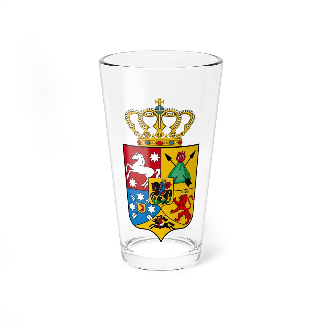 COA of Tsardom of Georgian (Armenia) (Coat of Arms) Pint Glass 16oz 16oz - Go Mug Yourself