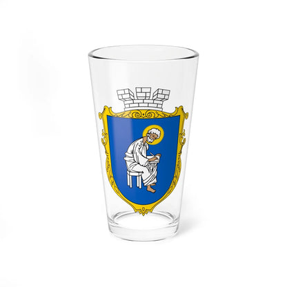 COA Pecherskyi Kyiv Ukraine UHT (Ukraine) (Coat of Arms) Pint Glass 16oz 16oz - Go Mug Yourself