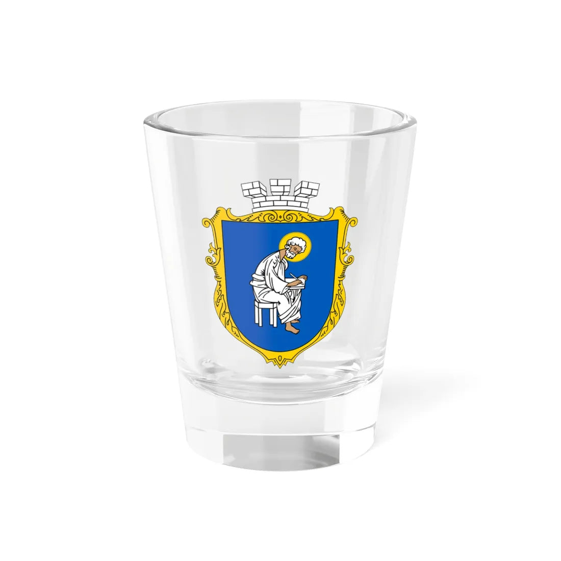 COA Pecherskyi Kyiv Ukraine UHT (Ukraine) (Coat of Arms) Shot Glass 1.5oz 1.5oz - Go Mug Yourself
