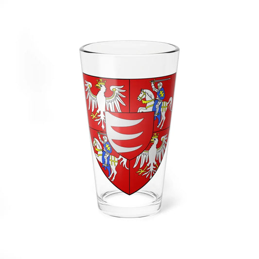 COA polish king Etienne Bathory (Lithuania) (Coat of Arms) Pint Glass 16oz 16oz - Go Mug Yourself