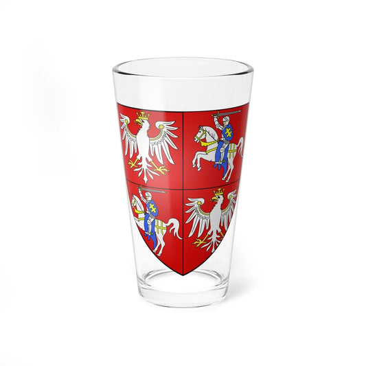 COA polish king Jagellon (Lithuania) (Coat of Arms) Pint Glass 16oz 16oz - Go Mug Yourself