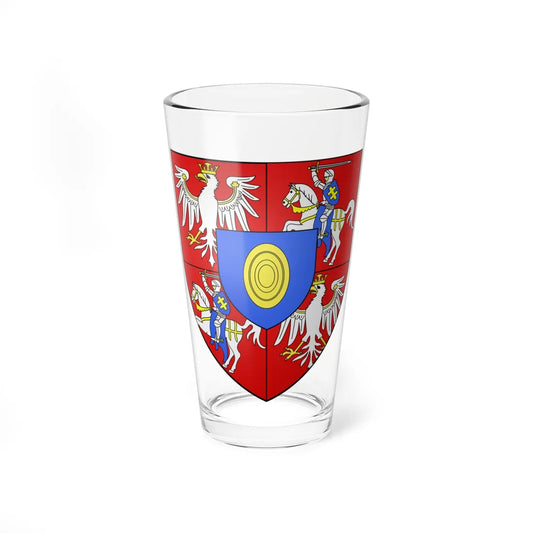 COA polish king Jean III Sobieski (Lithuania) (Coat of Arms) Pint Glass 16oz 16oz - Go Mug Yourself