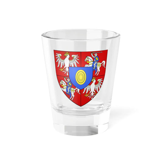 COA polish king Jean III Sobieski (Lithuania) (Coat of Arms) Shot Glass 1.5oz 1.5oz - Go Mug Yourself