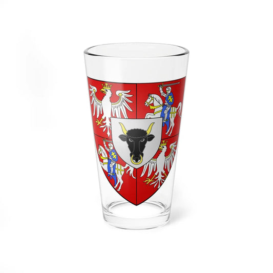 COA polish king Stanislas Leszczynski (Lithuania) (Coat of Arms) Pint Glass 16oz 16oz - Go Mug Yourself
