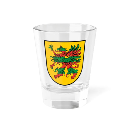 COA Pomerania-Groswin Iberian style shield (Germany) (Coat of Arms) Shot Glass 1.5oz 1.5oz - Go Mug Yourself