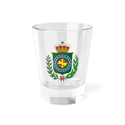 COA Regent Prince of Brazil (Brazil) (Coat of Arms) Shot Glass 1.5oz 1.5oz - Go Mug Yourself