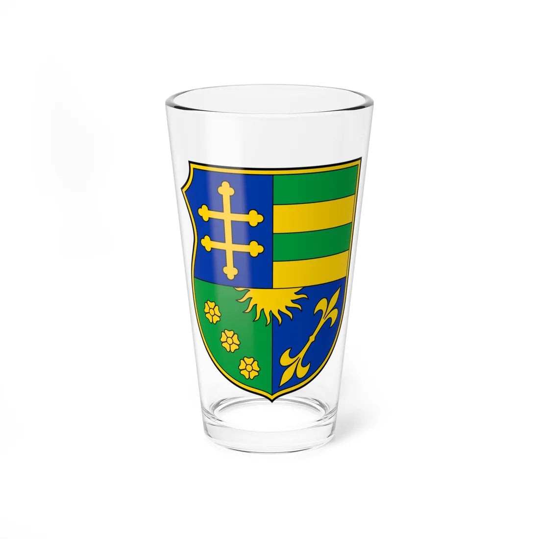 Coa Romania Country History Ștefan cel Mare 1457-1504 v2 (Oman) (Coat of Arms) Pint Glass 16oz 16oz - Go Mug Yourself