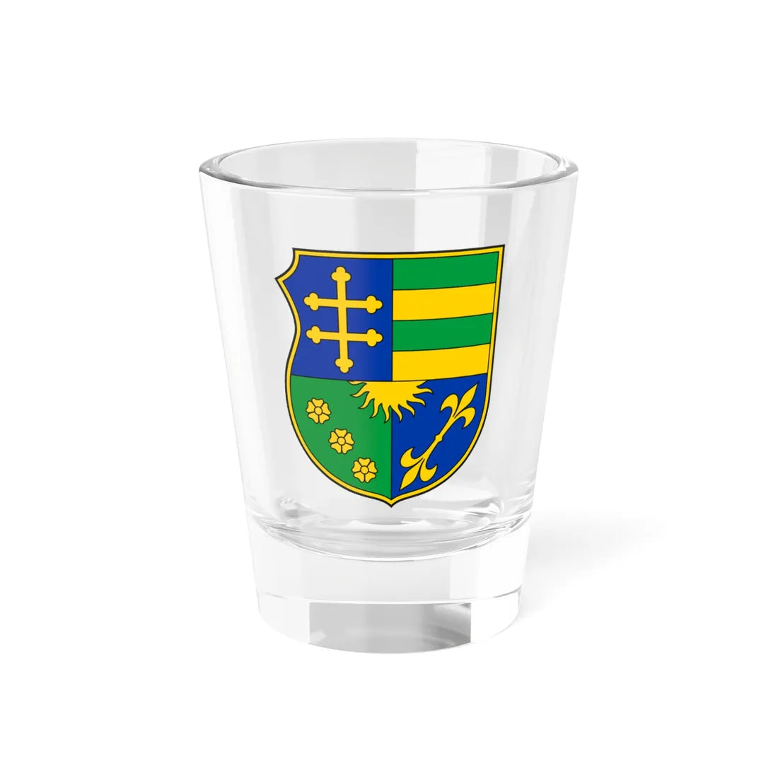 Coa Romania Country History Ștefan cel Mare 1457-1504 v2 (Oman) (Coat of Arms) Shot Glass 1.5oz 1.5oz - Go Mug Yourself