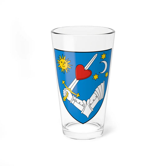 Coa Romania County Kovászna (Oman) (Coat of Arms) Pint Glass 16oz 16oz - Go Mug Yourself