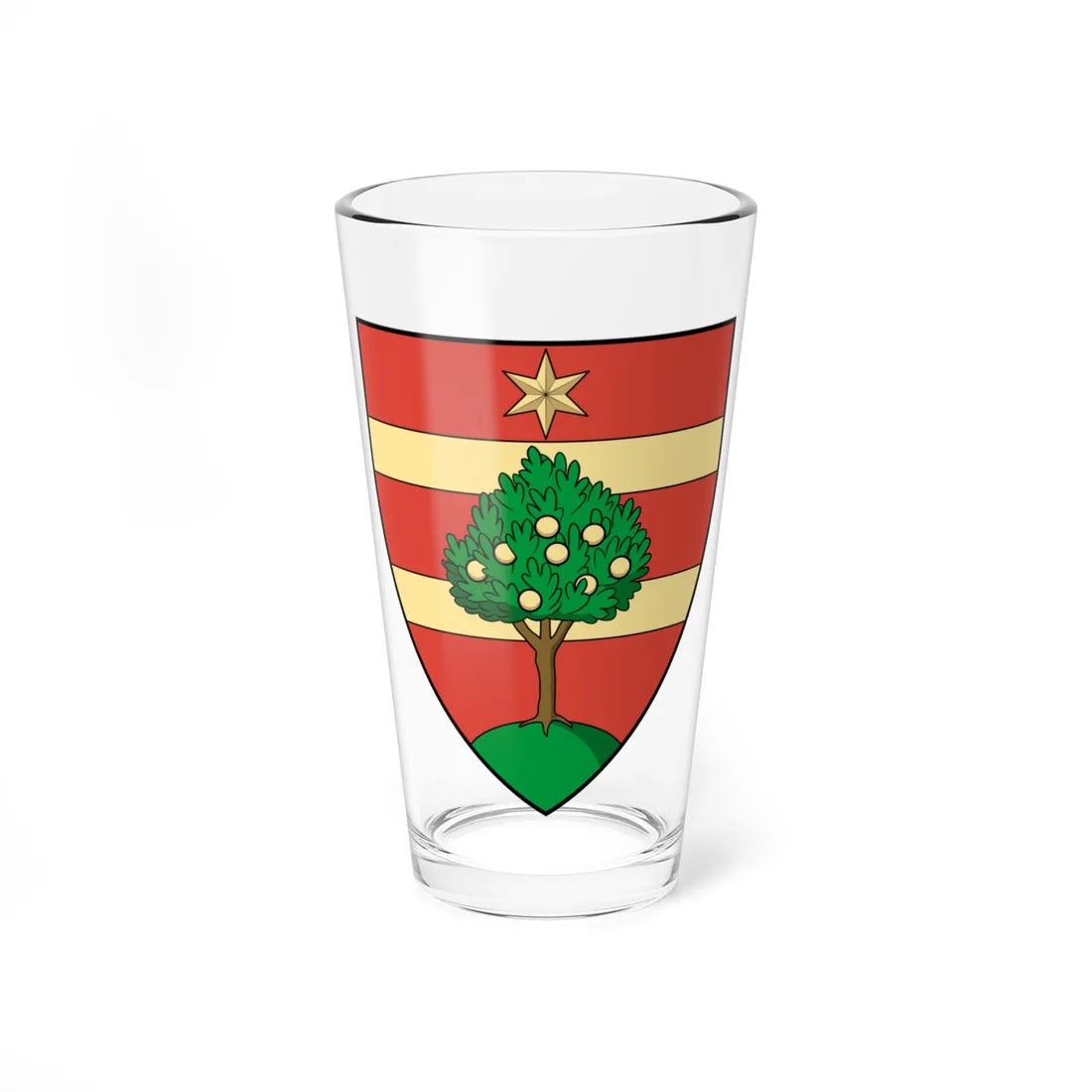 Coa Romania County Maros History (Oman) (Coat of Arms) Pint Glass 16oz 16oz - Go Mug Yourself