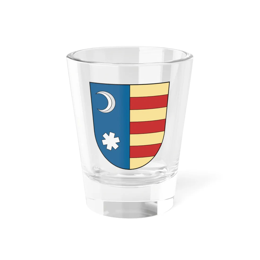 Coa Romania Family Vlad Țepeș (Oman) (Coat of Arms) Shot Glass 1.5oz 1.5oz - Go Mug Yourself