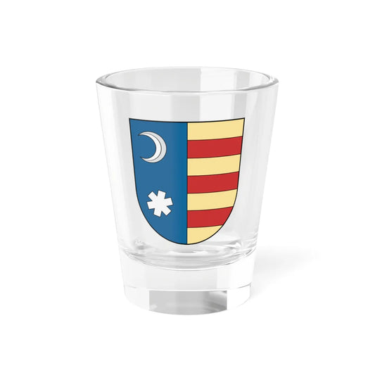 Coa Romania Family Vlad Țepeș (Oman) (Coat of Arms) Shot Glass 1.5oz 1.5oz - Go Mug Yourself