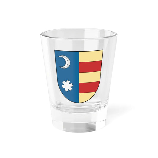 Coa Romania Family Vladislav II (Oman) (Coat of Arms) Shot Glass 1.5oz 1.5oz - Go Mug Yourself