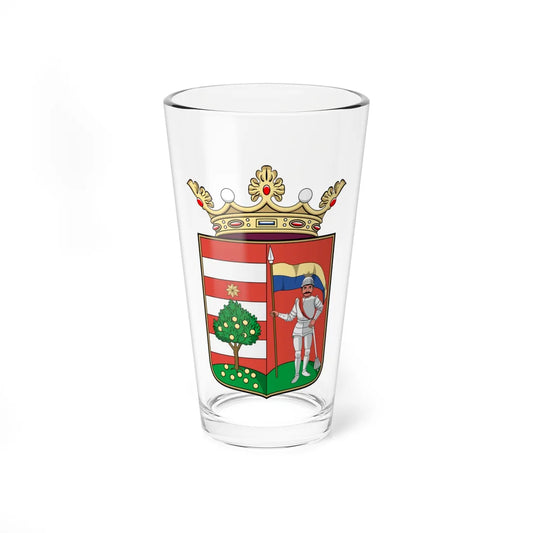 Coa Romania Seat Maros (Oman) (Coat of Arms) Pint Glass 16oz 16oz - Go Mug Yourself