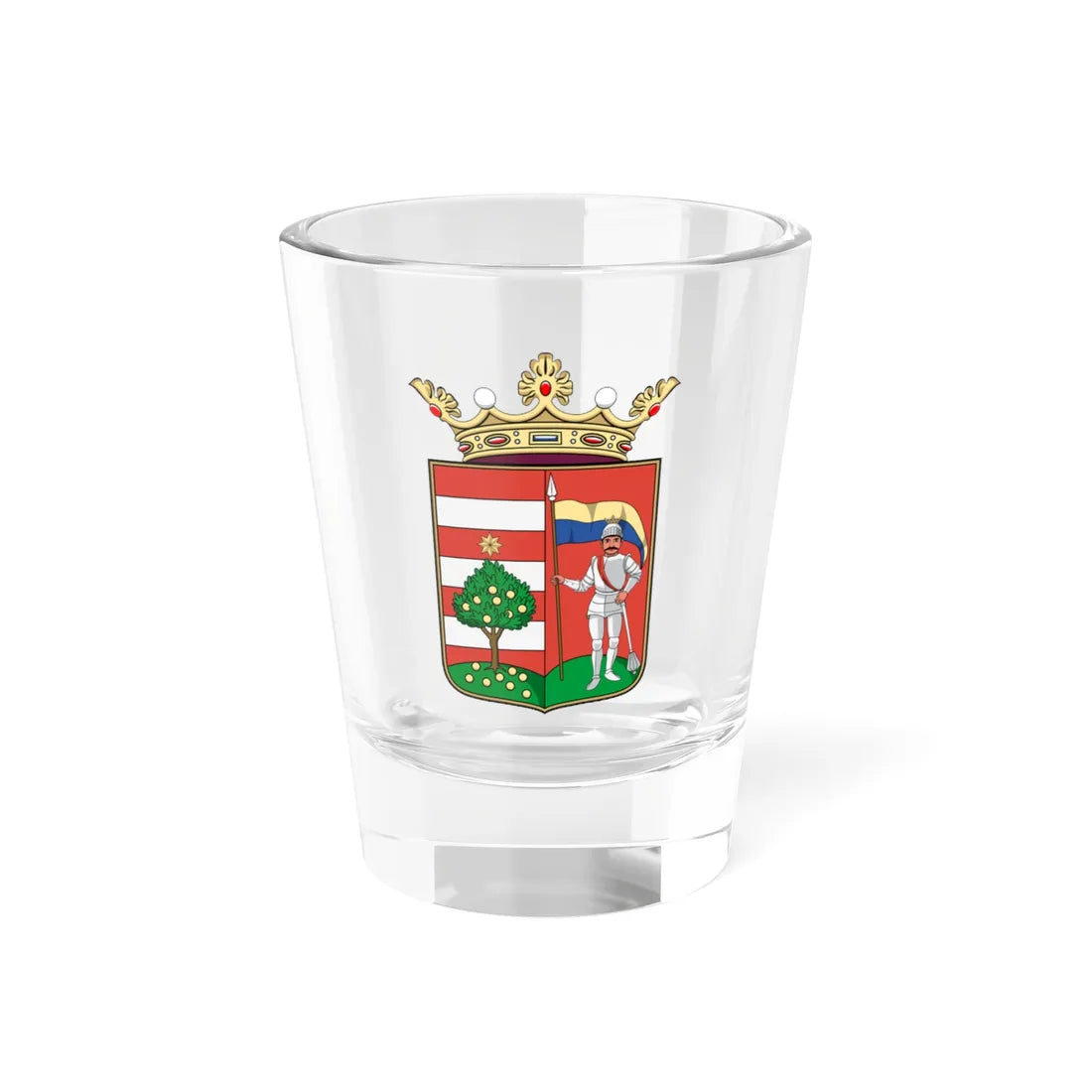 Coa Romania Seat Maros (Oman) (Coat of Arms) Shot Glass 1.5oz 1.5oz - Go Mug Yourself