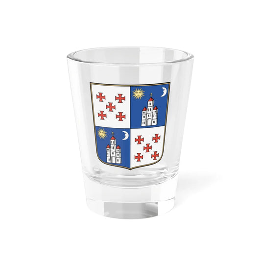 Coa Romania Seat Udvarhely (Oman) (Coat of Arms) Shot Glass 1.5oz 1.5oz - Go Mug Yourself