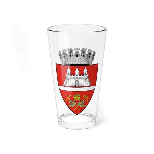 Coa Romania Town Arad History (Oman) (Coat of Arms) Pint Glass 16oz 16oz - Go Mug Yourself