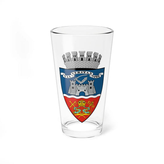 Coa Romania Town Arad (Oman) (Coat of Arms) Pint Glass 16oz 16oz - Go Mug Yourself