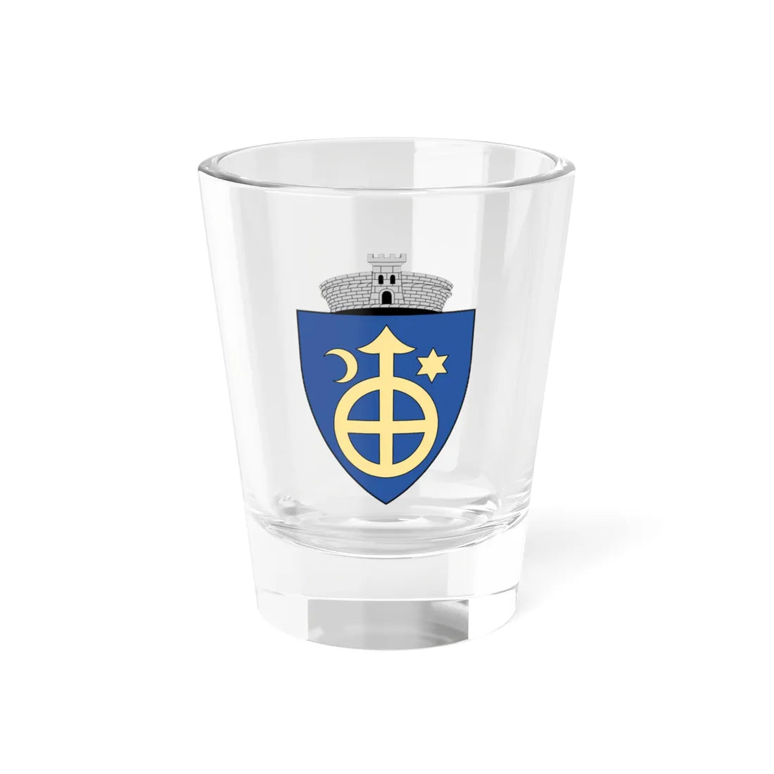 Coa Romania Town Arbore (Oman) (Coat of Arms) Shot Glass 1.5oz 1.5oz - Go Mug Yourself