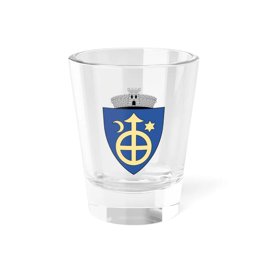 Coa Romania Town Arbore (Oman) (Coat of Arms) Shot Glass 1.5oz 1.5oz - Go Mug Yourself