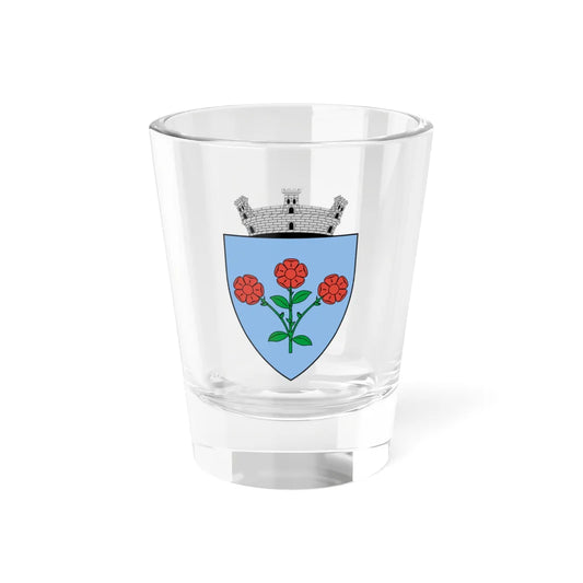 Coa Romania Town Barcarozsnyó (Oman) (Coat of Arms) Shot Glass 1.5oz 1.5oz - Go Mug Yourself