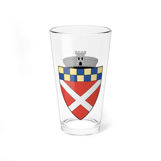 Coa Romania Town Bácsi (Oman) (Coat of Arms) Pint Glass 16oz 16oz - Go Mug Yourself