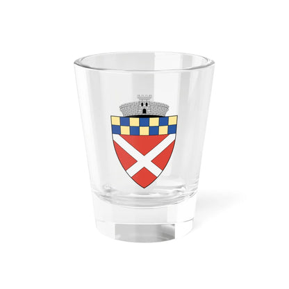 Coa Romania Town Bácsi (Oman) (Coat of Arms) Shot Glass 1.5oz 1.5oz - Go Mug Yourself