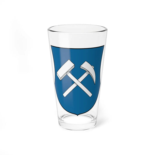 Coa Romania Town Boksánbánya Historical (Oman) (Coat of Arms) Pint Glass 16oz 16oz - Go Mug Yourself