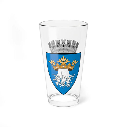 Coa Romania Town Brassó History (Oman) (Coat of Arms) Pint Glass 16oz 16oz - Go Mug Yourself