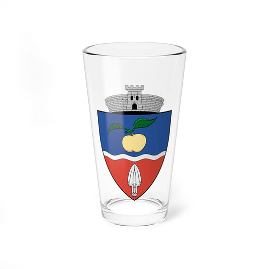 Coa Romania Town Bátos (Oman) (Coat of Arms) Pint Glass 16oz 16oz - Go Mug Yourself